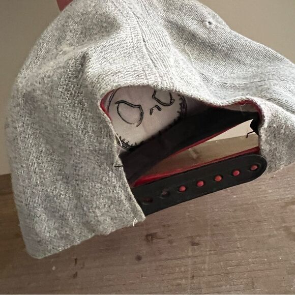 Adult The Nightmare Before Christmas Jack Skellington Skull Snapback Hat Disney - Picture 3 of 5